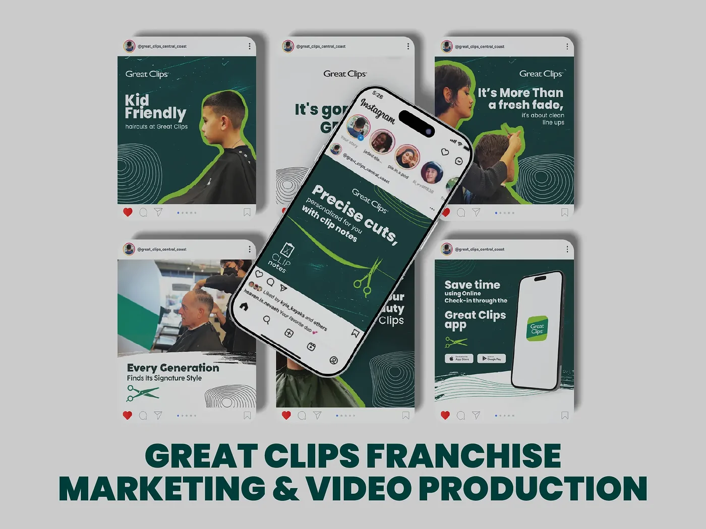 Multi-Location Franchise Marketing & Video Production for Great Clips