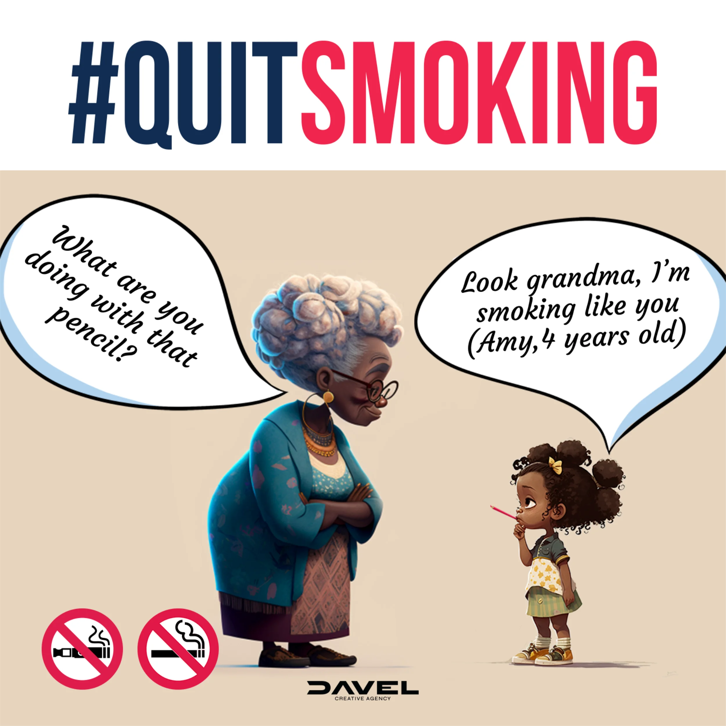 "No Smoking" Campaign for Davel Creative, image 5