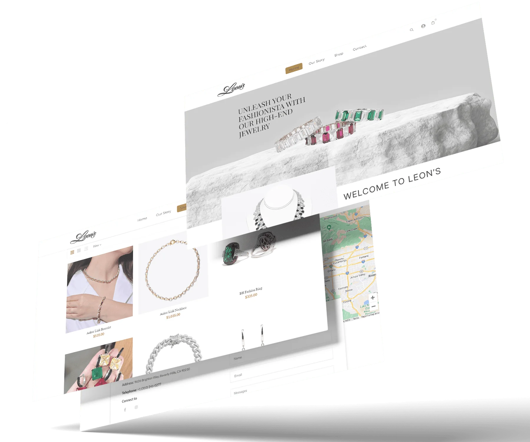 Website Development for Leon's Jewelry, image 2