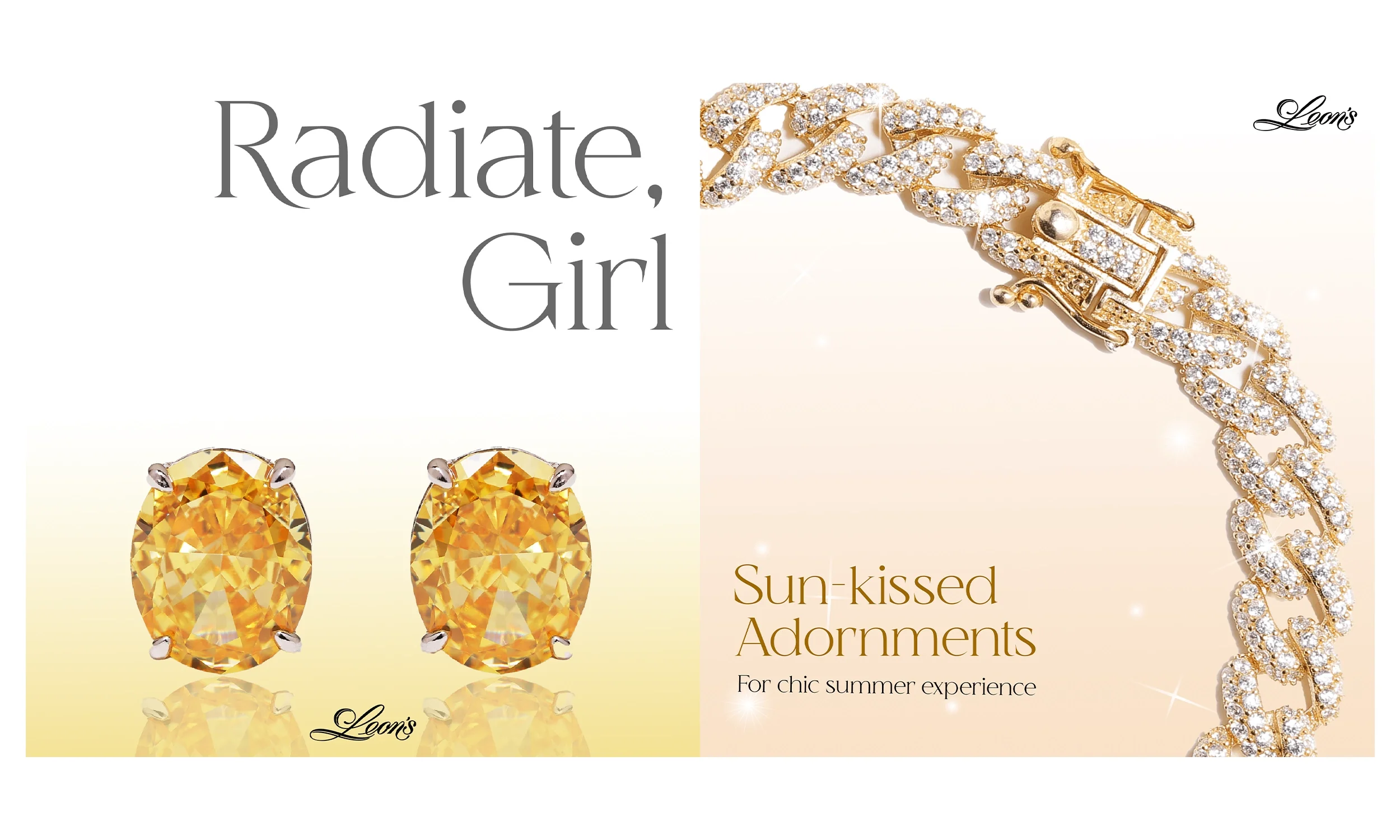 "Beauties from Beverly Hills" Campaign for Leon's Jewelry, image 1