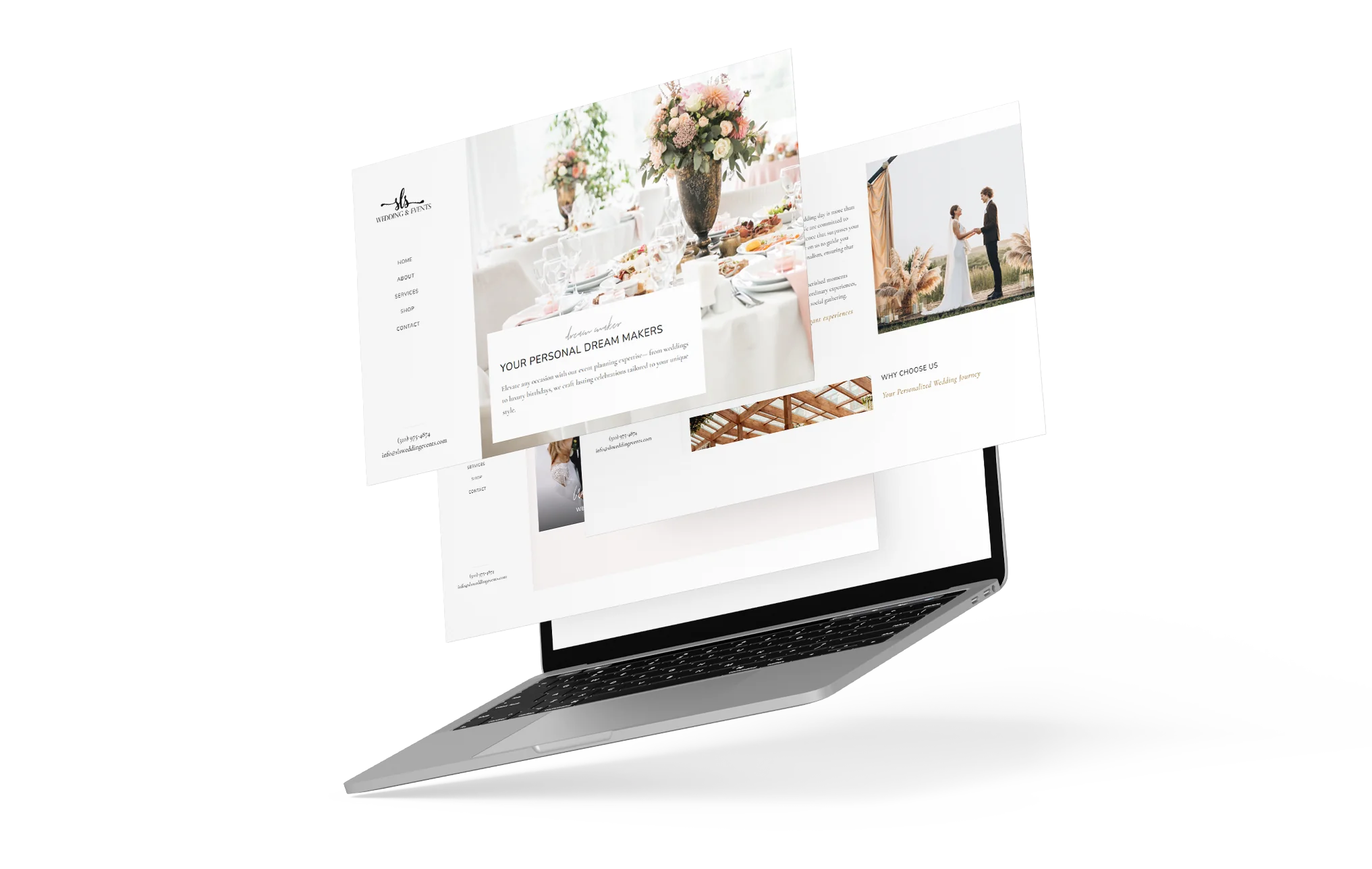 Website Development for SLS Wedding & Events, image 3