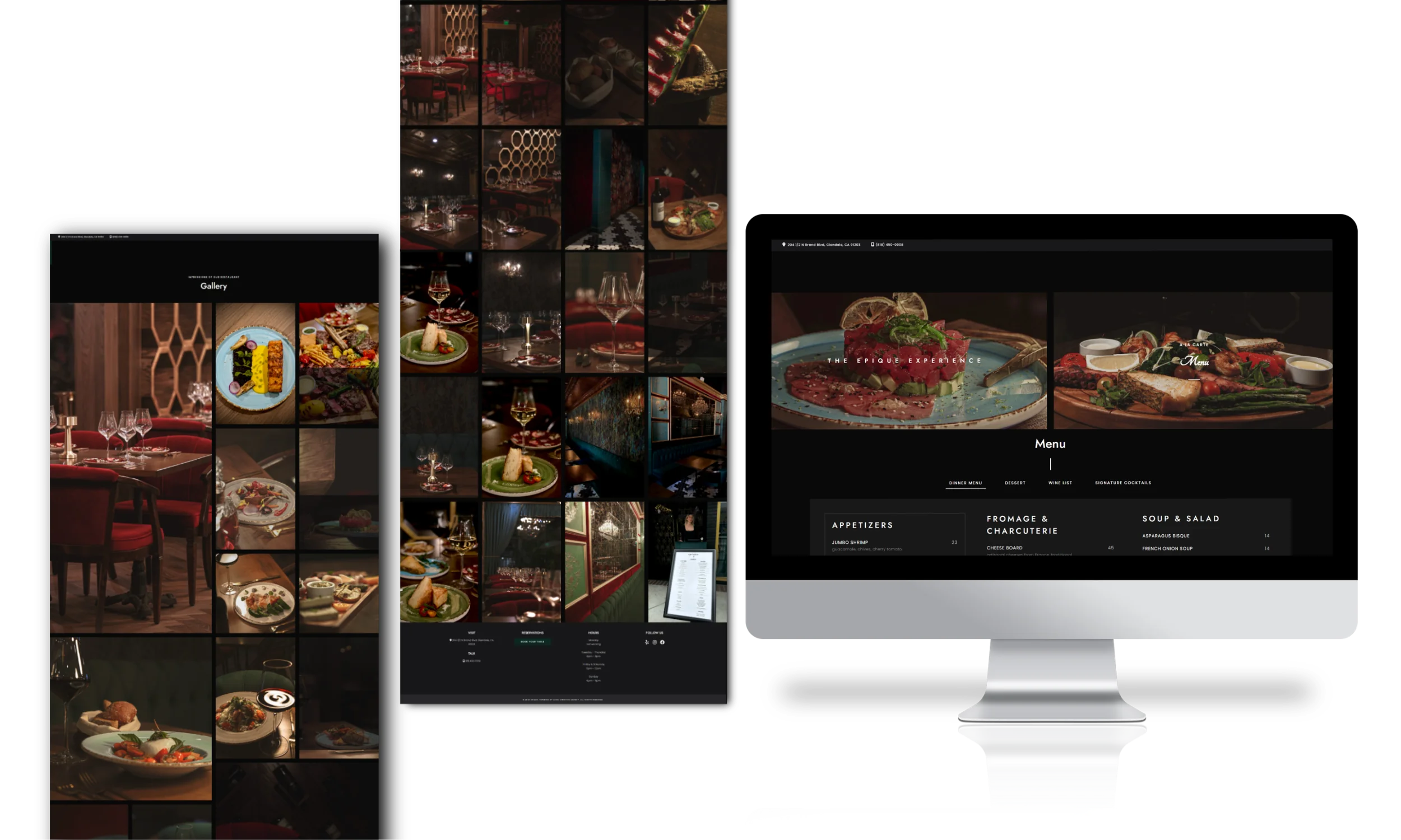 Website Development for Epique French Restaurant, image 3