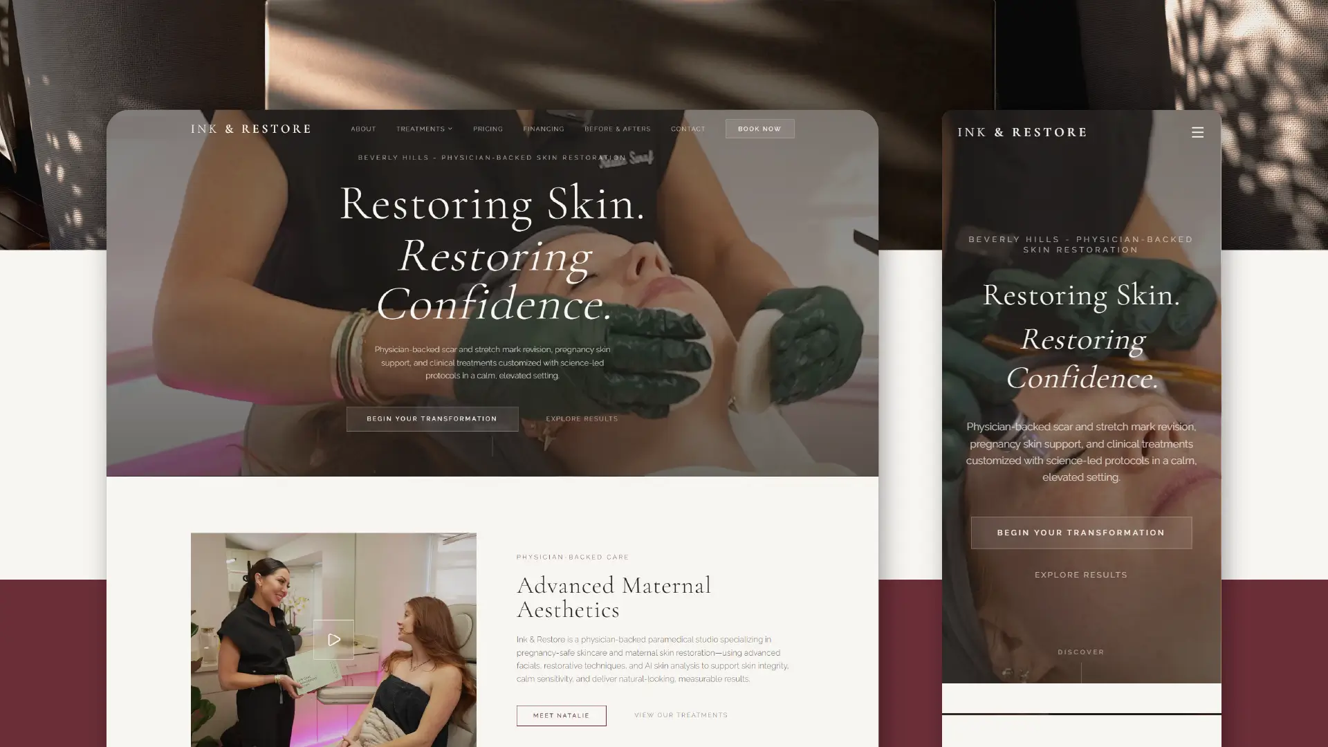 Website Development for Ink & Restore, image 2