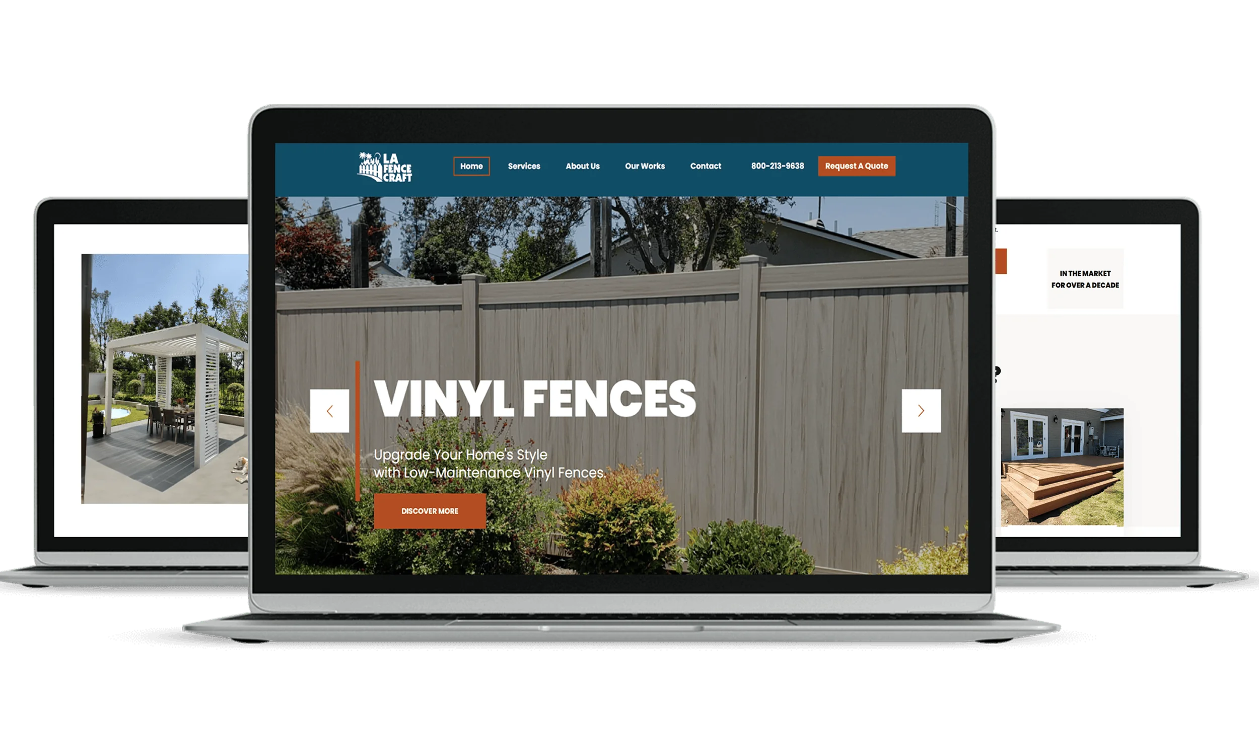 Website Development for LA Fence Craft, image 1