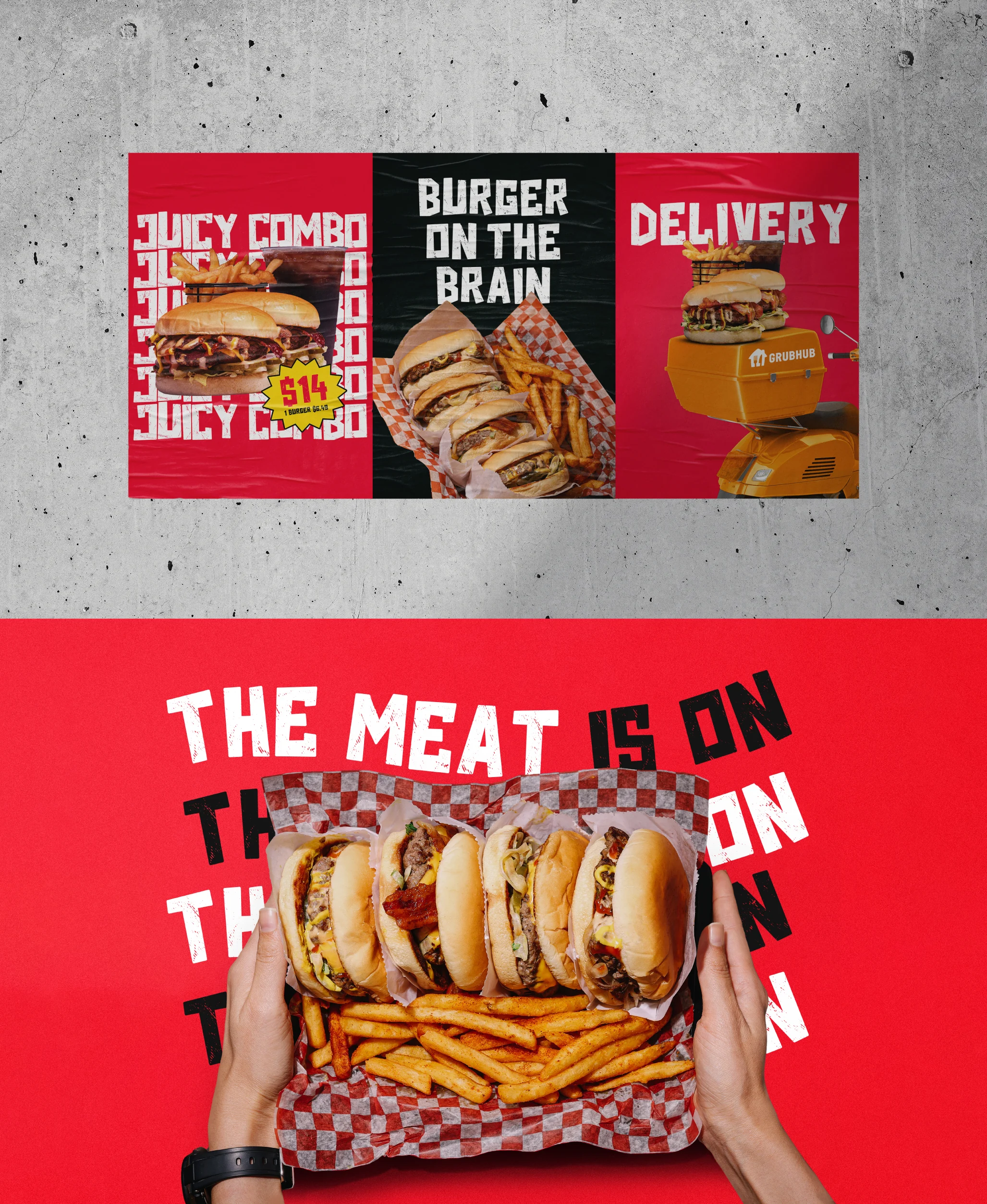 Naming, Branding & Packaging Design for Front Yard Burger, image 2