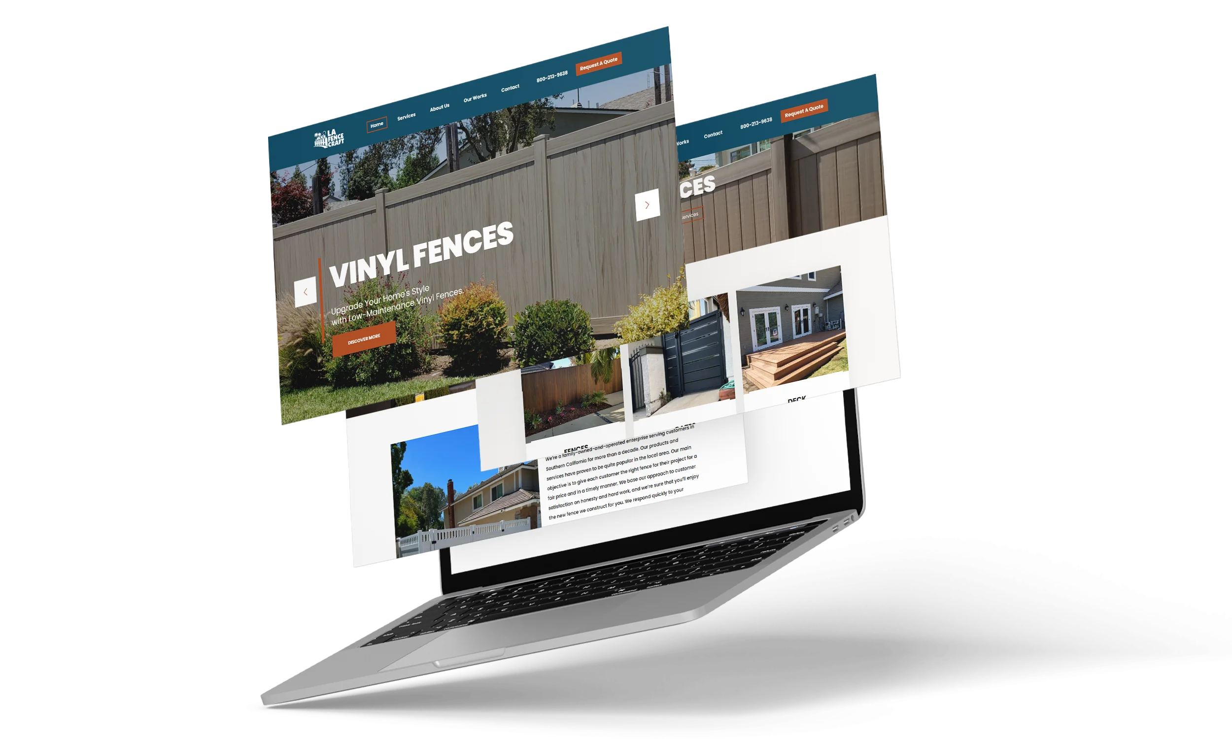 Website Development for LA Fence Craft, image 3