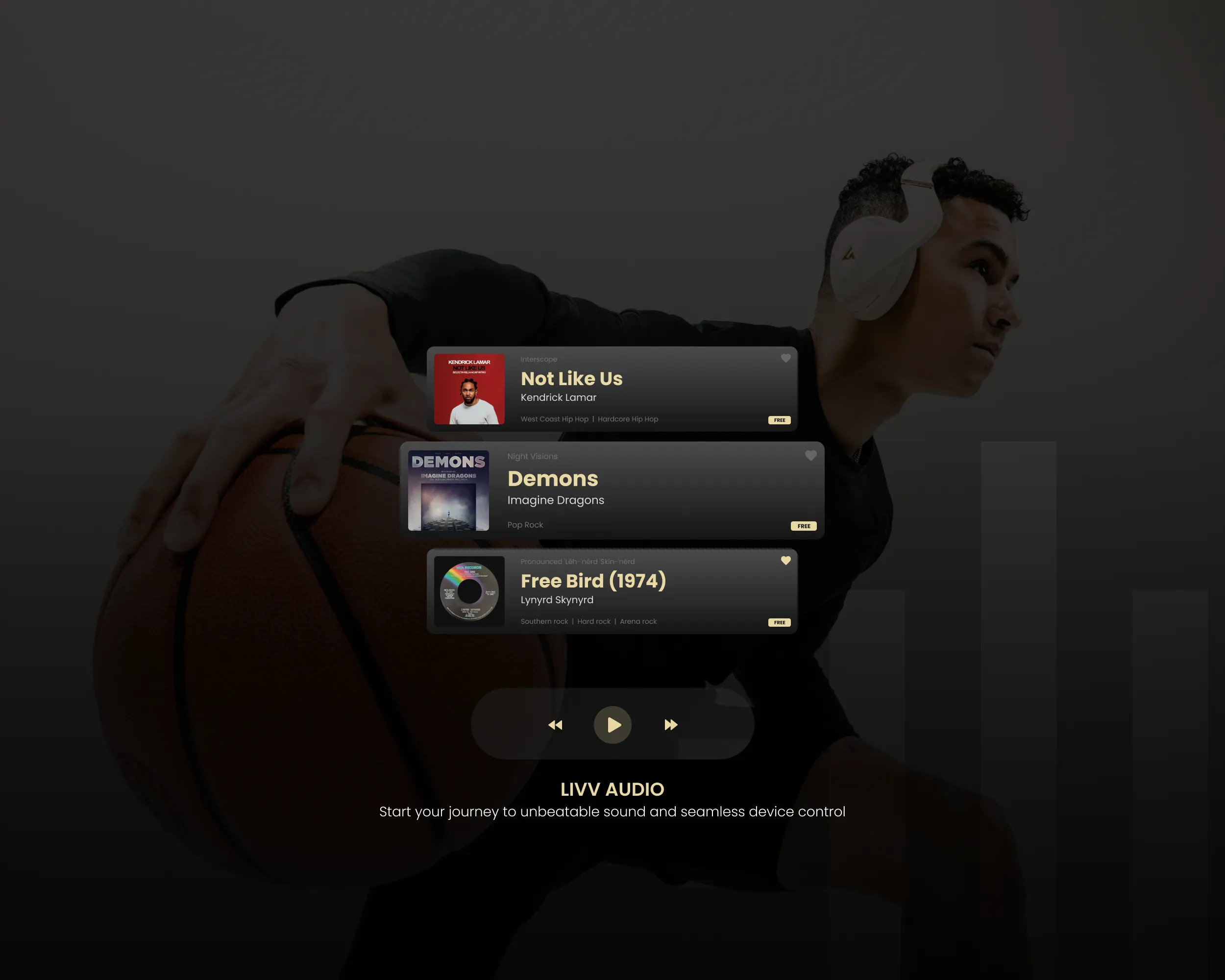 Audio App UX/UI Design for LIVV, image 5