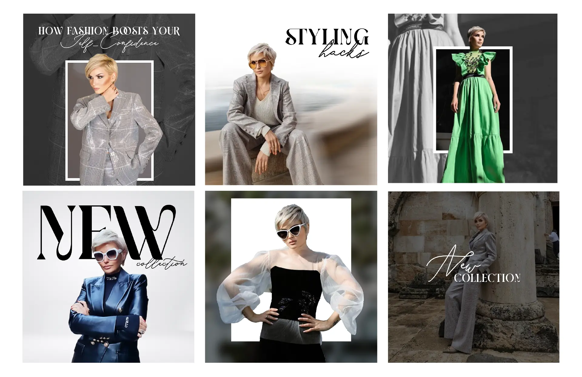 Anahit Fashiondrug Instagram grid: styling hacks, new collection and editorial posts