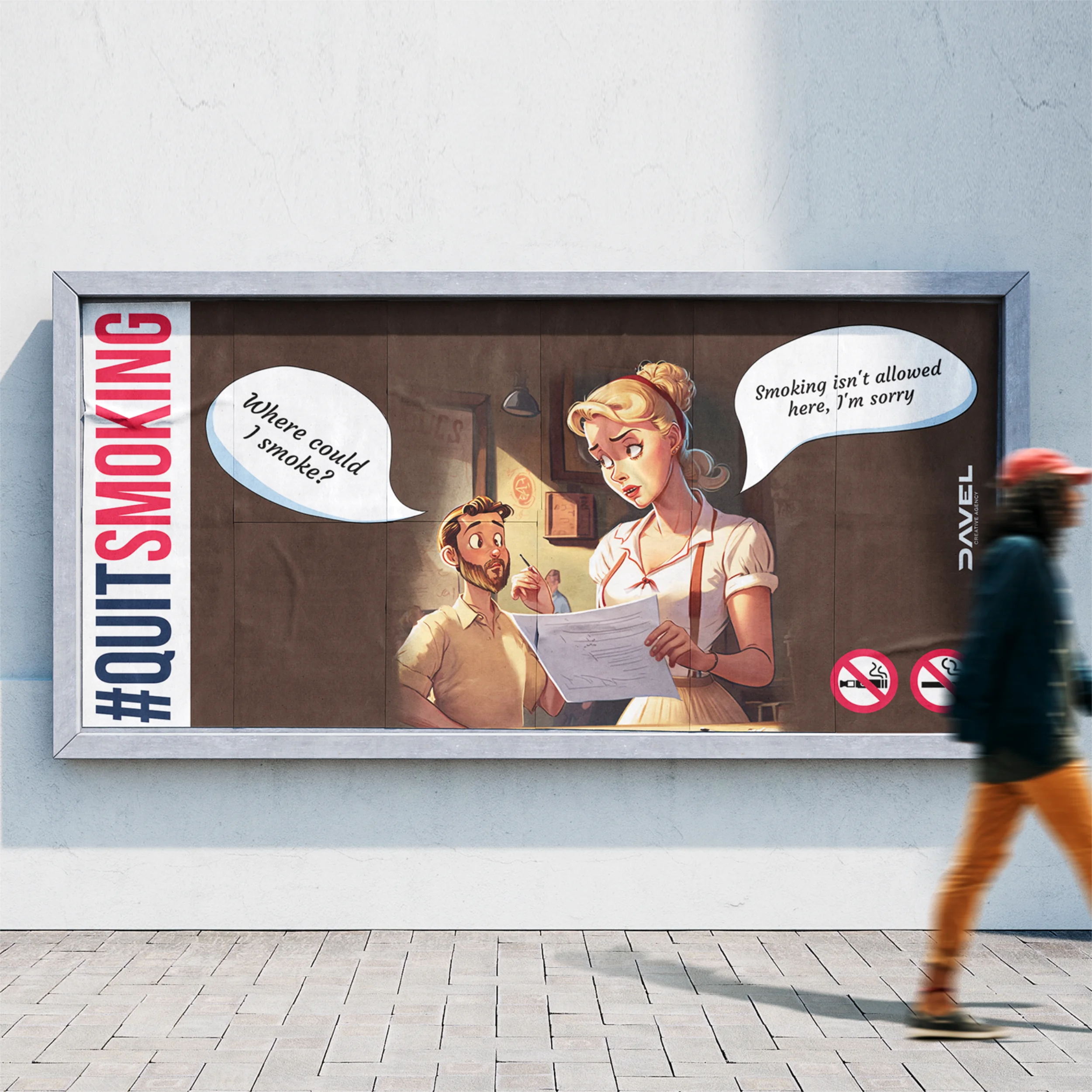 "No Smoking" Campaign for Davel Creative, image 8