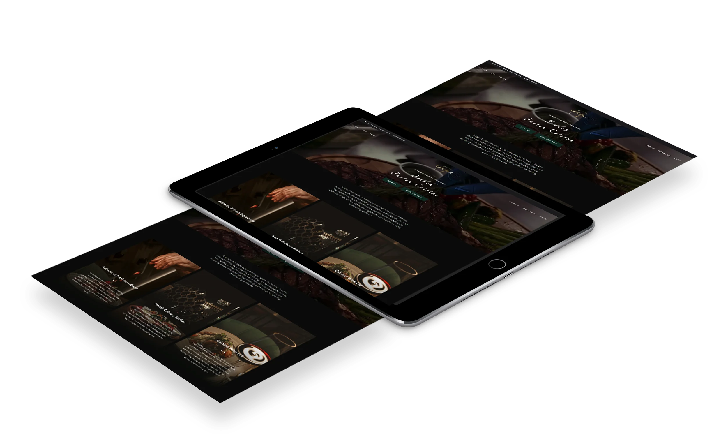 Website Development for Epique French Restaurant, image 2