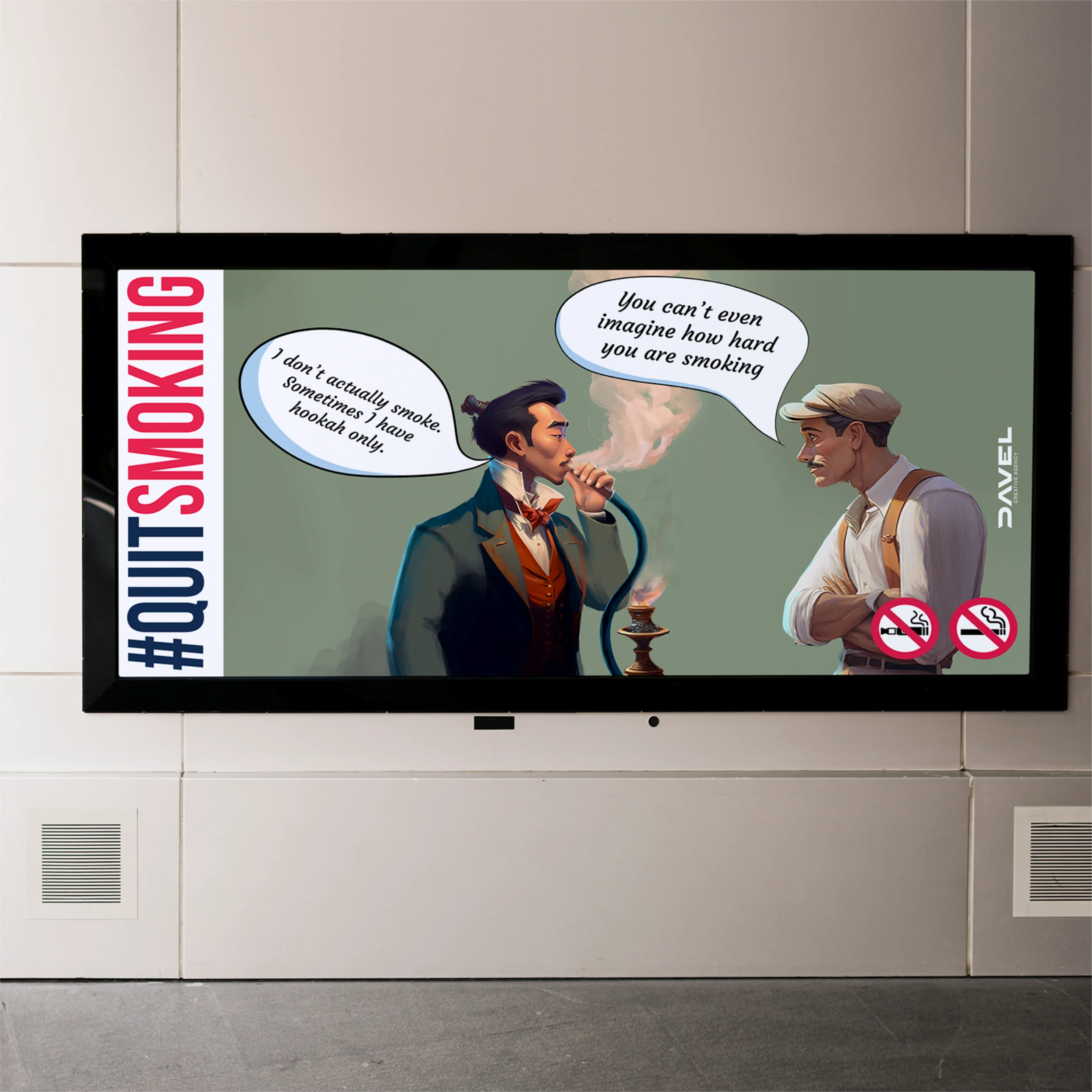 "No Smoking" Campaign for Davel Creative, image 2