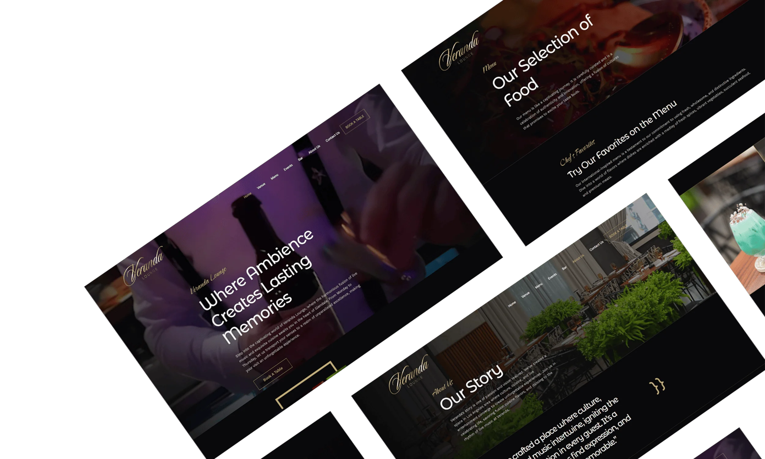 Website Development for Veranda Lounge, image 2