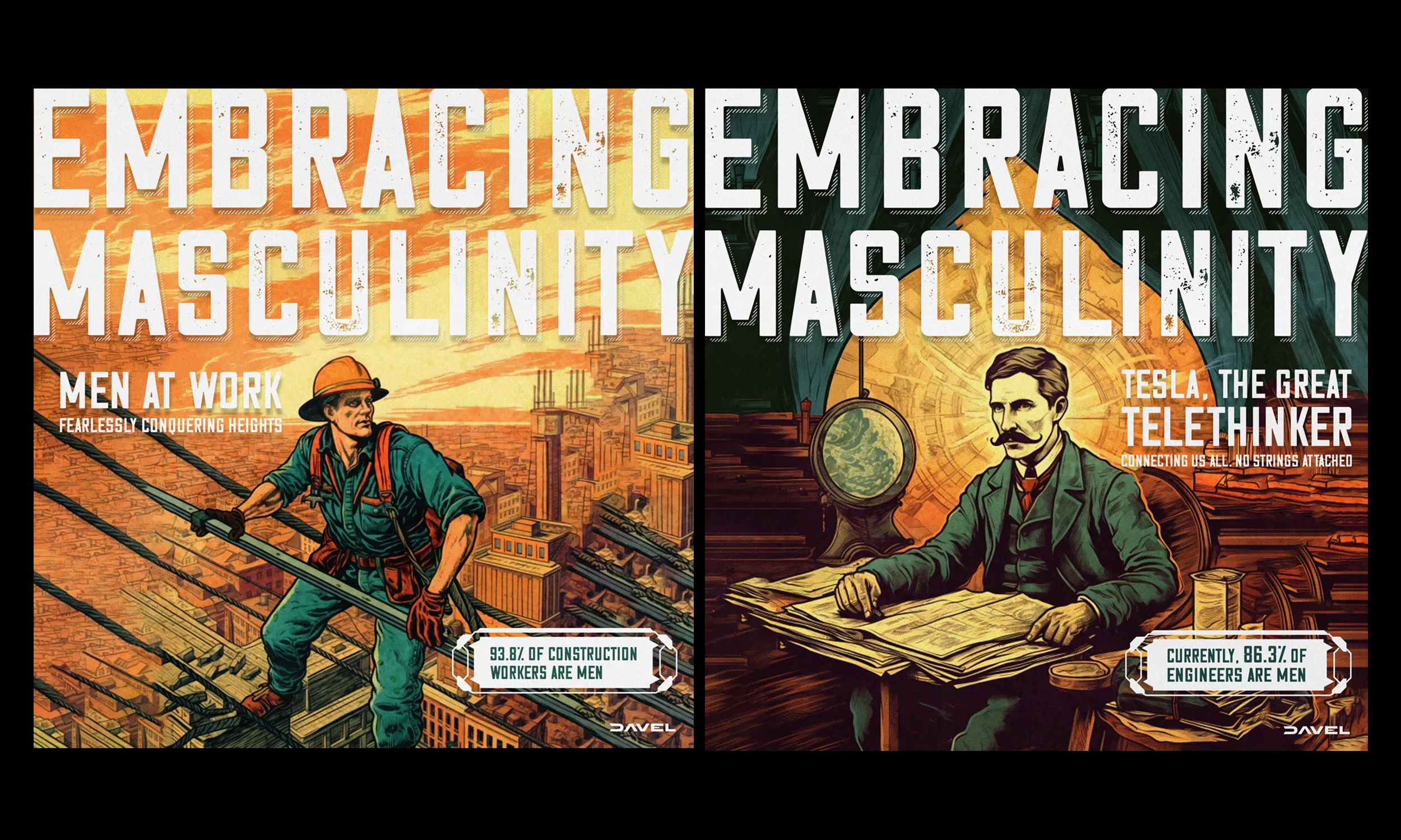 "Embracing Masculinity" Campaign for Davel Creative, image 2