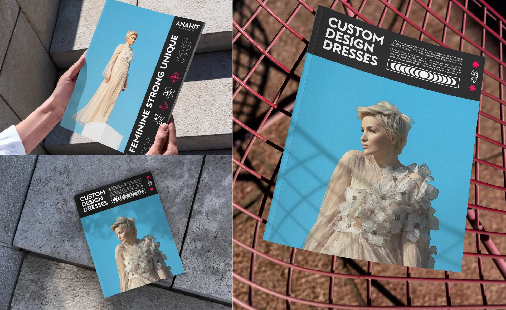 Custom design dresses lookbook for Anahit Fashiondrug