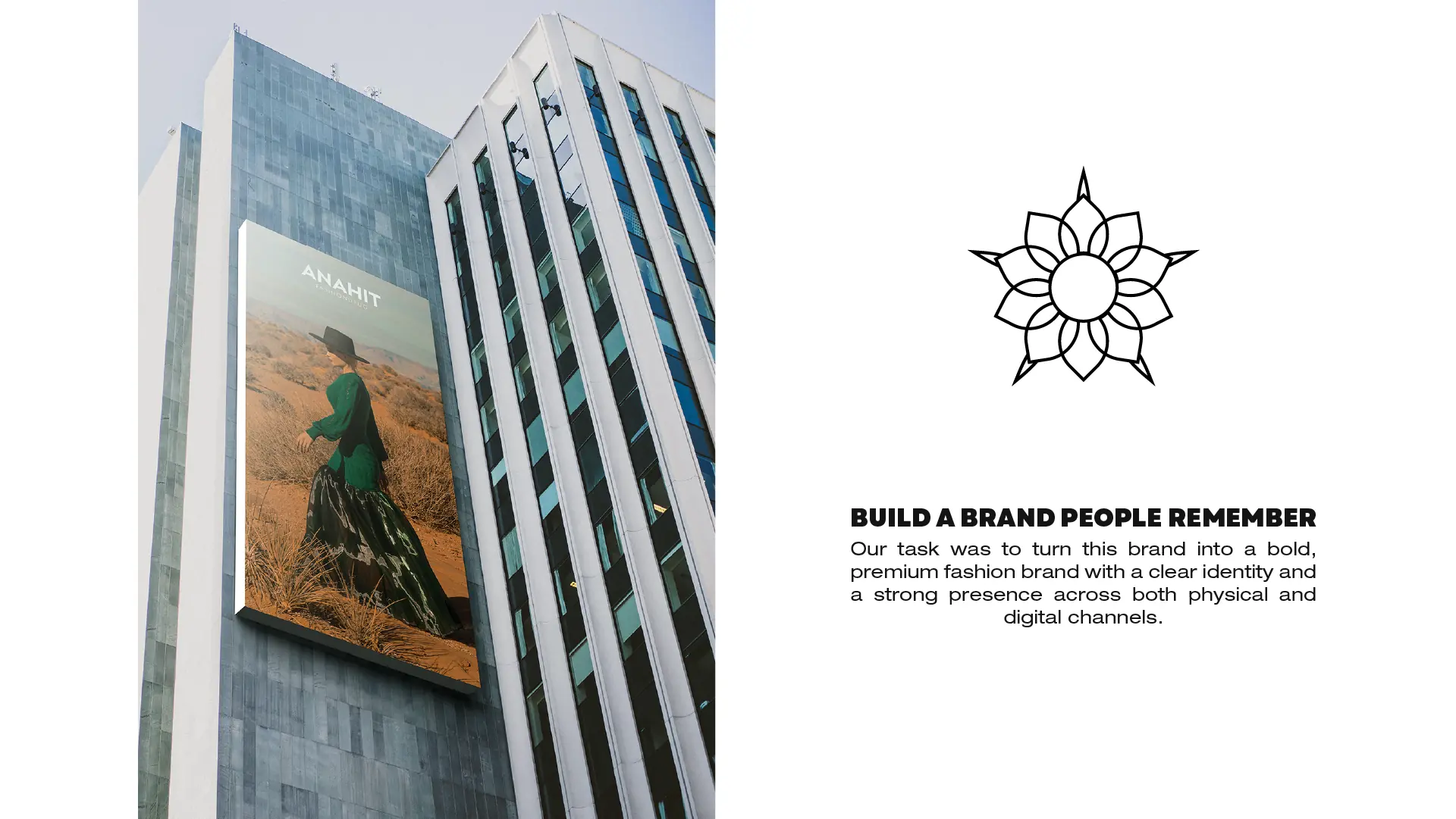 Build a brand people remember: Anahit Fashiondrug outdoor billboard on a Beverly Hills building