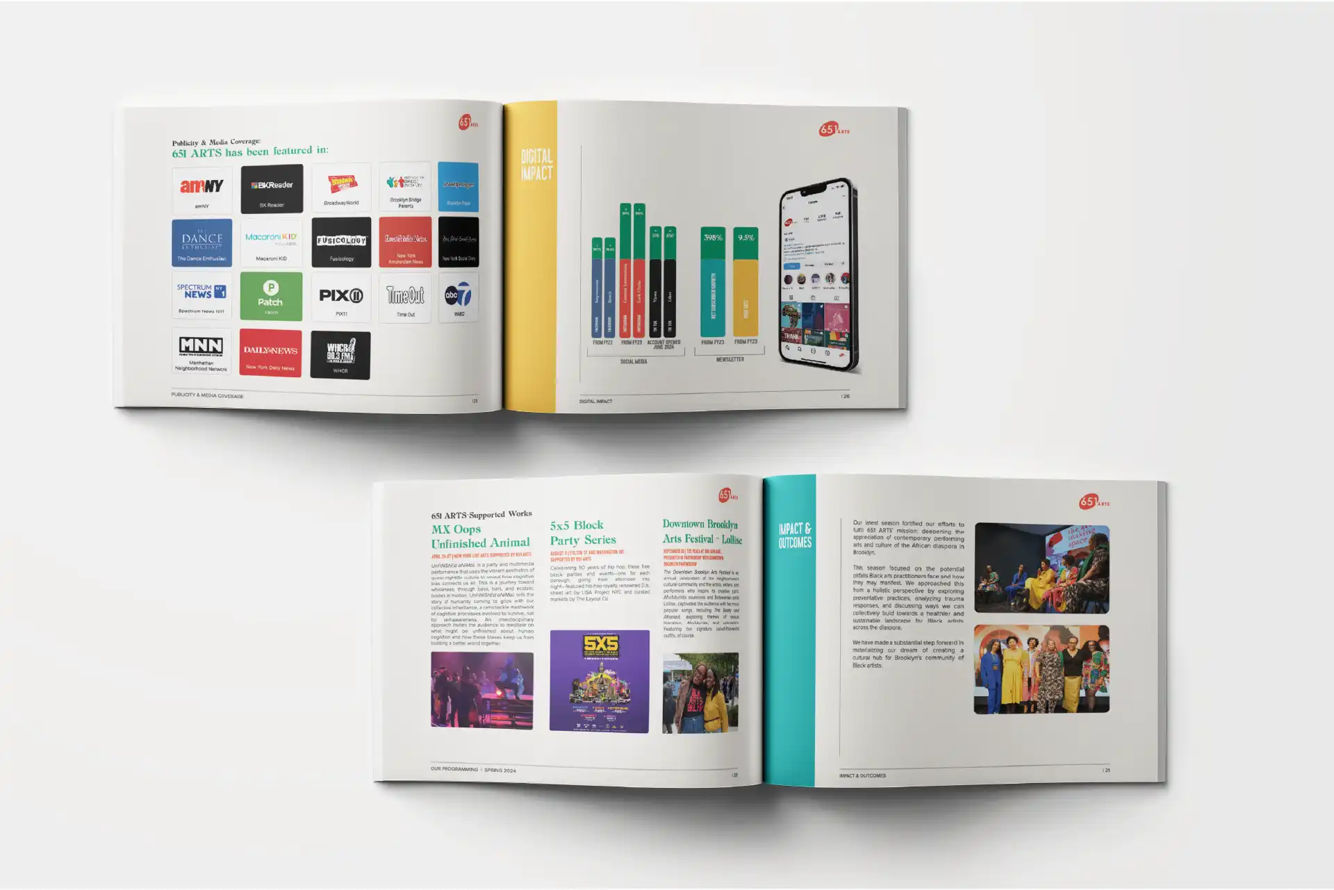 "Black Art Lives" Annual Report Design for 651 ARTS, image 9