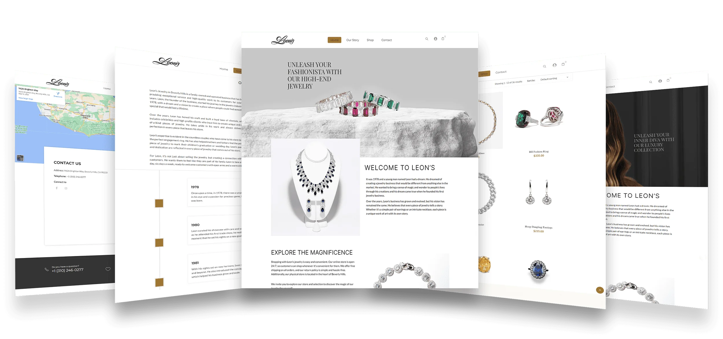 Website Development for Leon's Jewelry, image 1