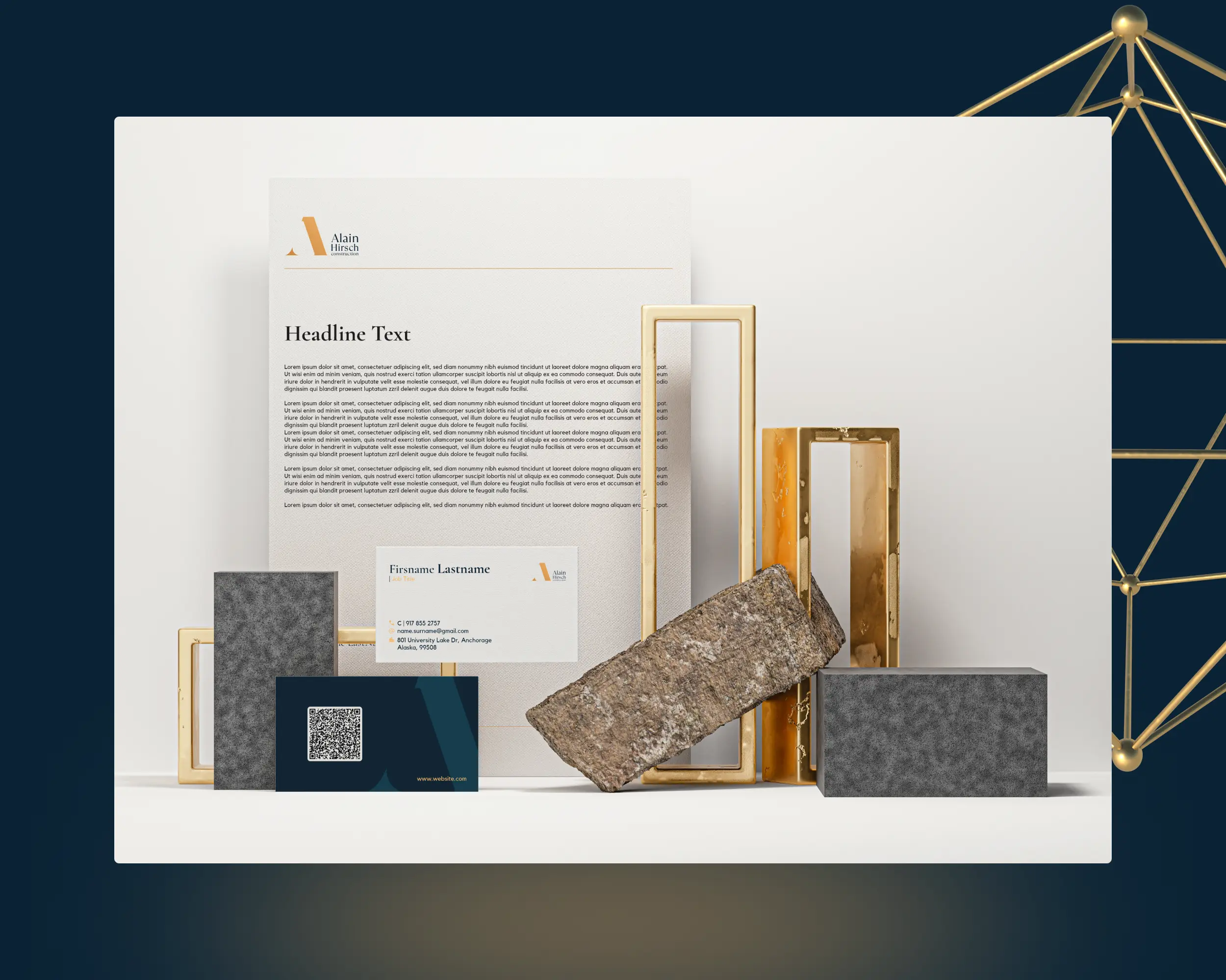 Rebranding for Alain Hirsch Construction, image 1