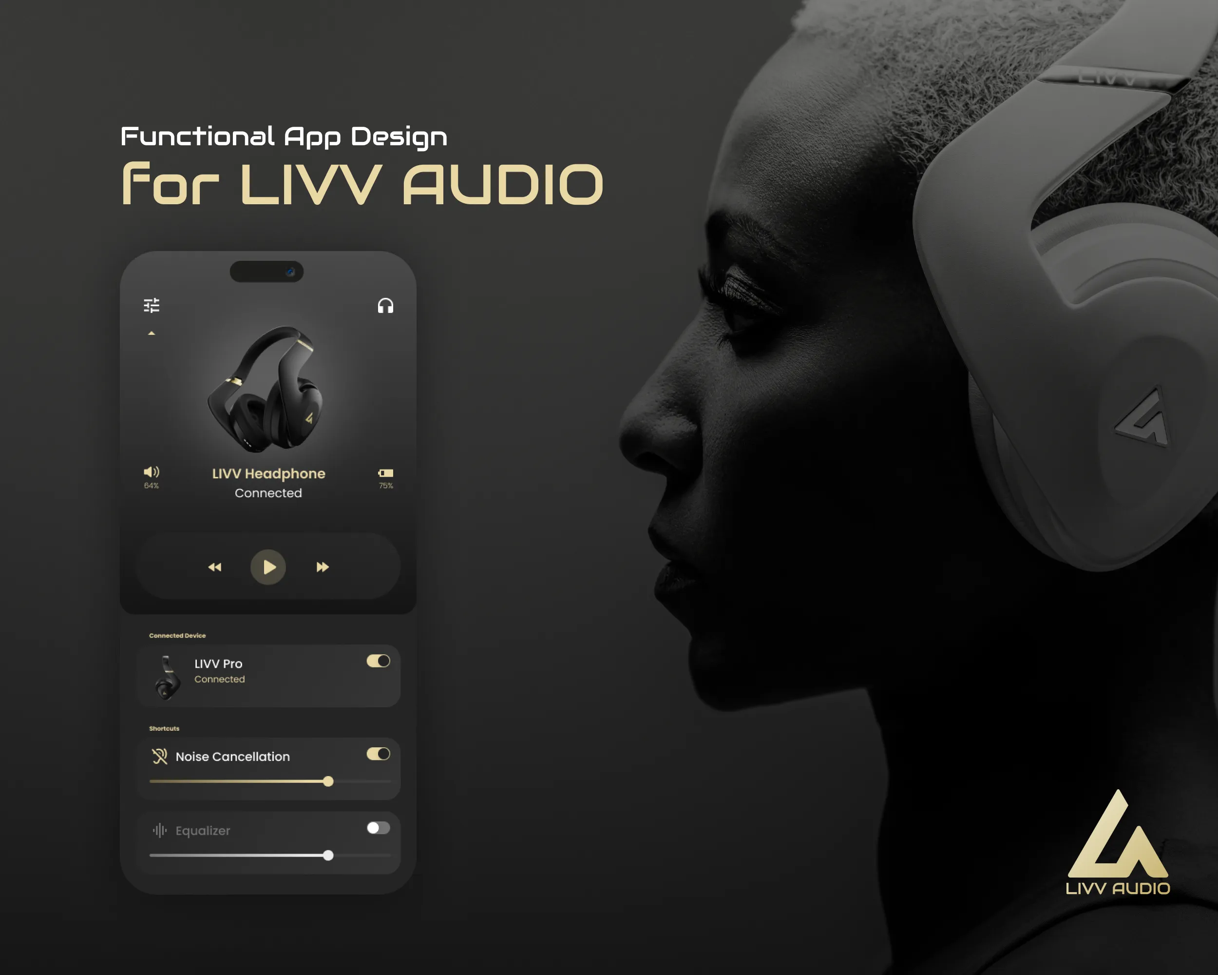 Audio App UX/UI Design for LIVV, image 1