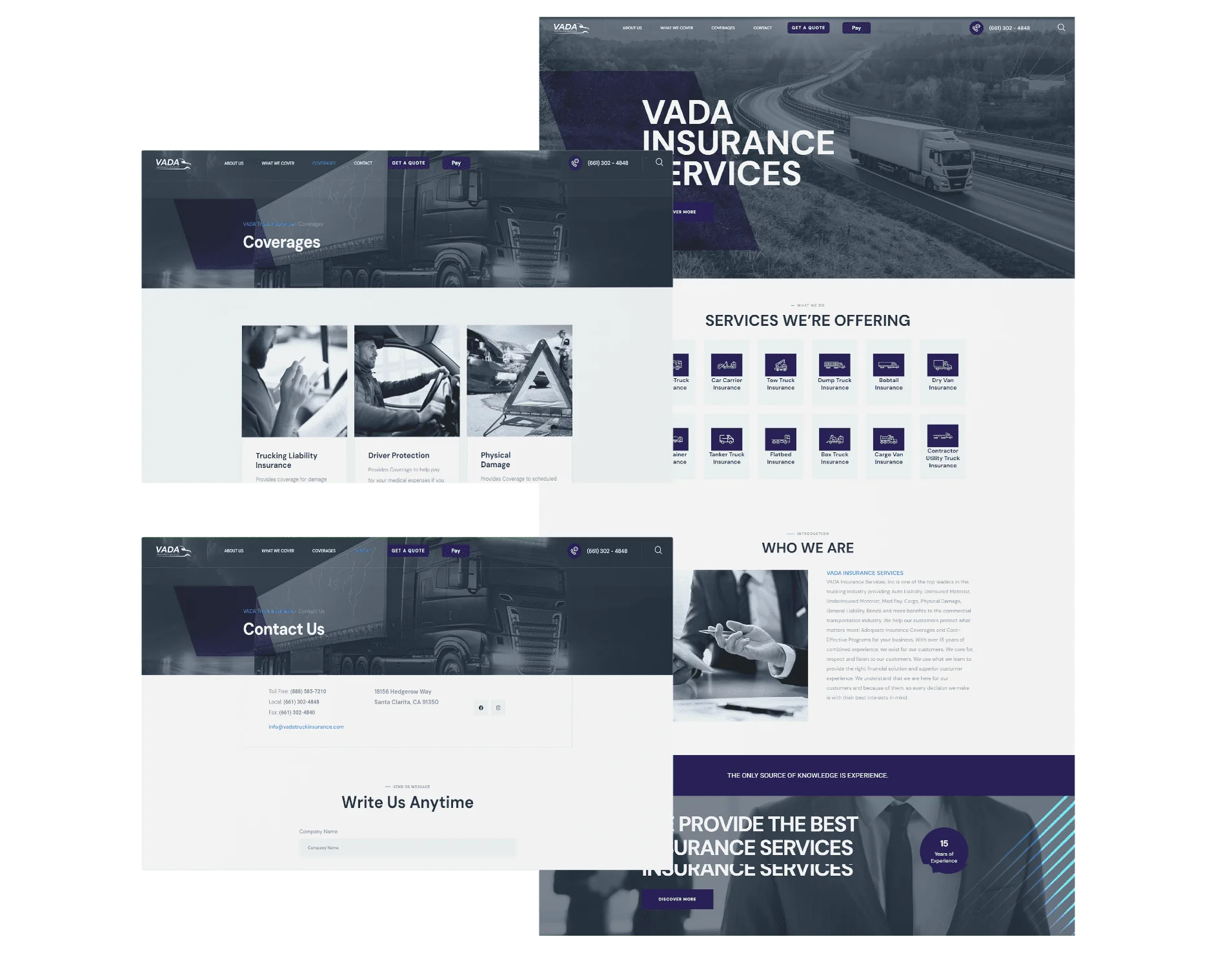 Website Development for VADA Insurance Services, image 1