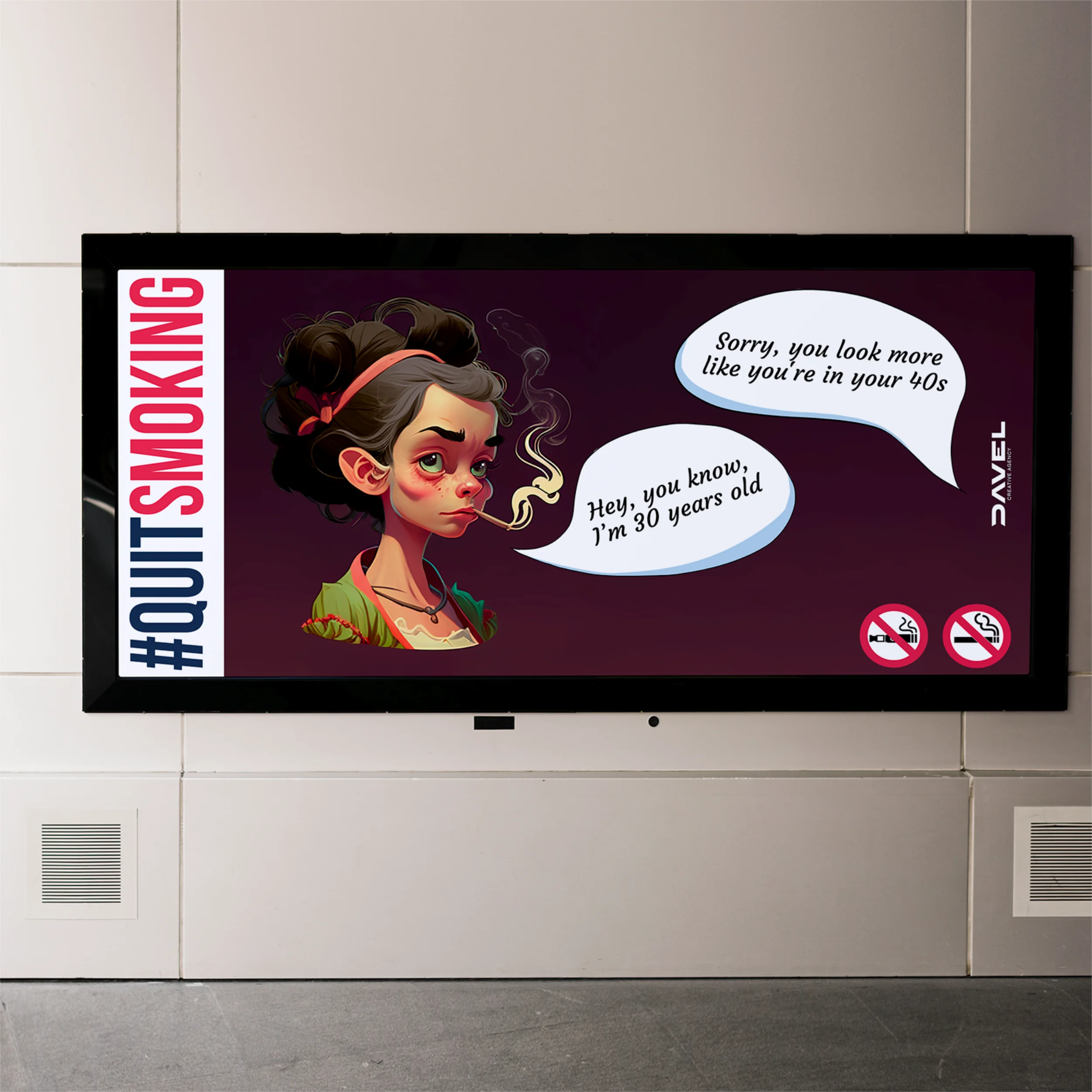 "No Smoking" Campaign for Davel Creative, image 9