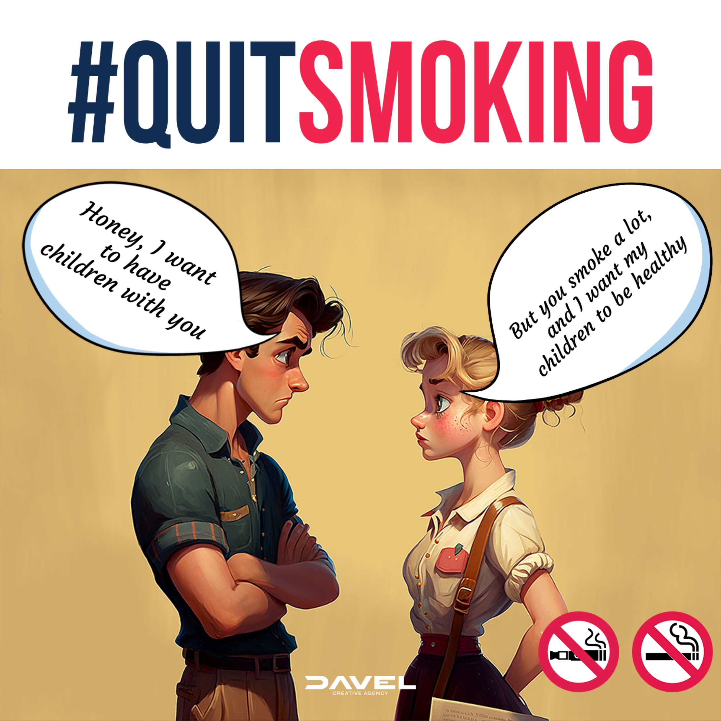 "No Smoking" Campaign for Davel Creative, image 13
