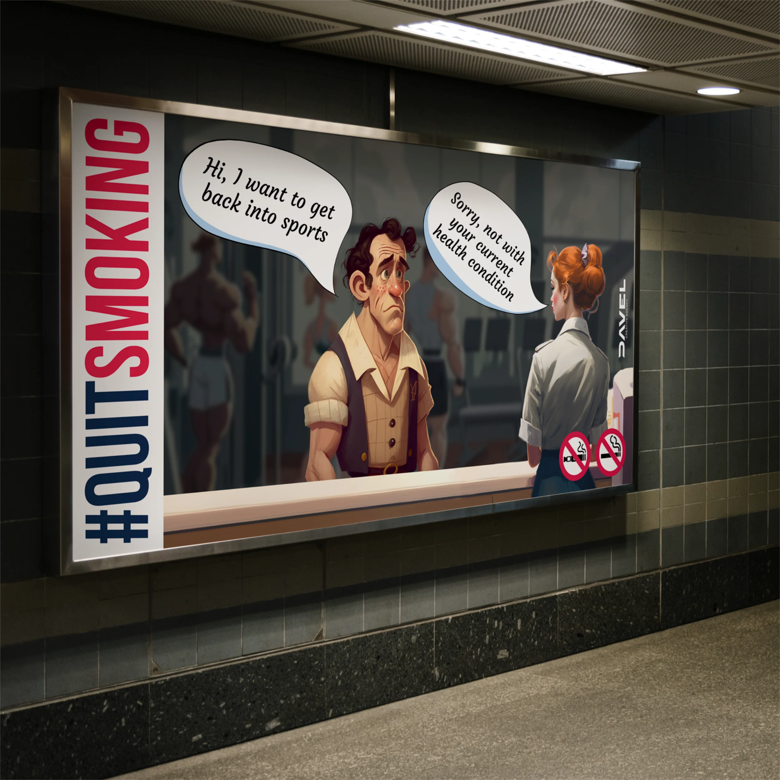 "No Smoking" Campaign for Davel Creative, image 11