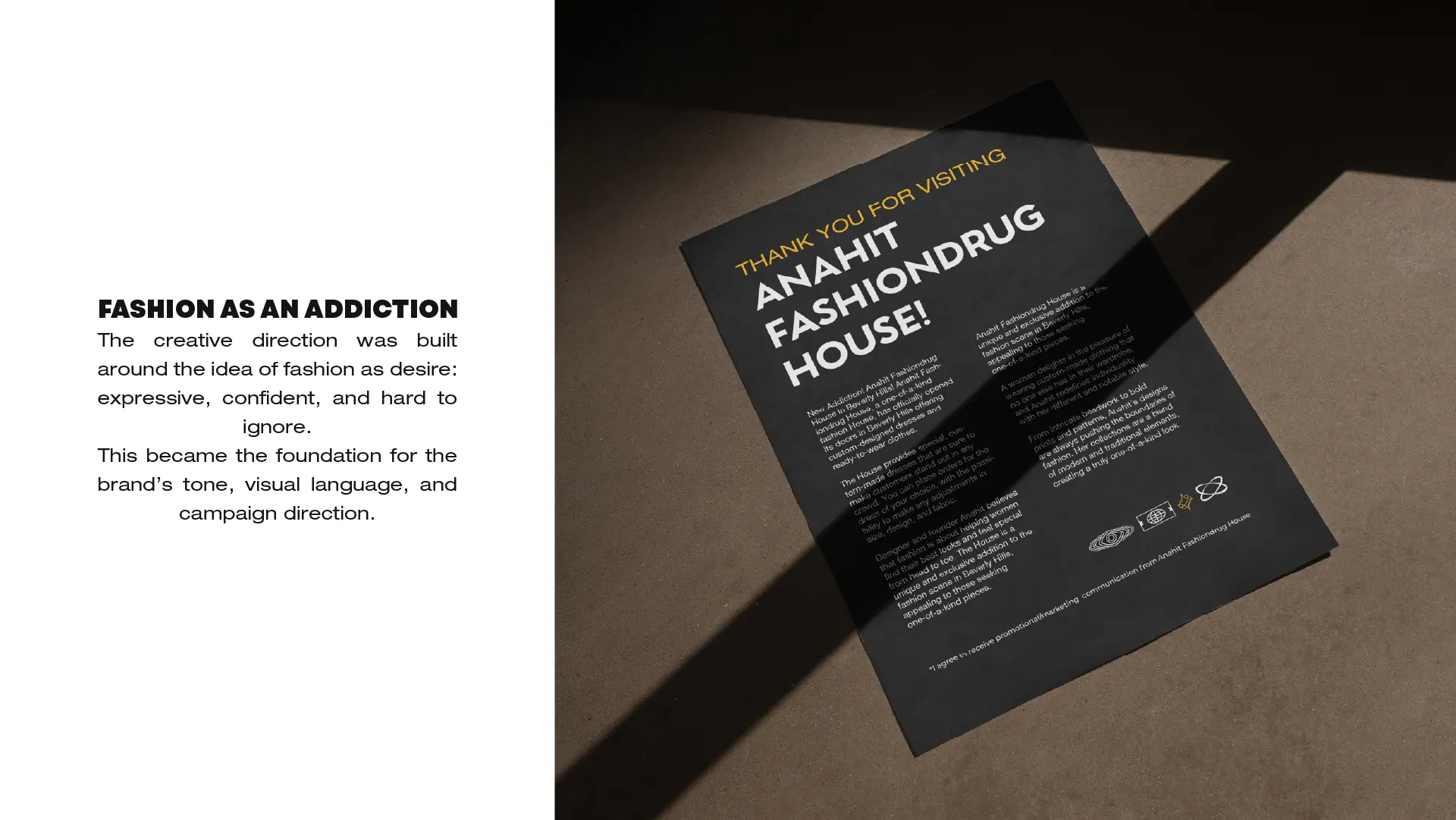 Fashion as an addiction: the creative direction behind the Anahit Fashiondrug brand