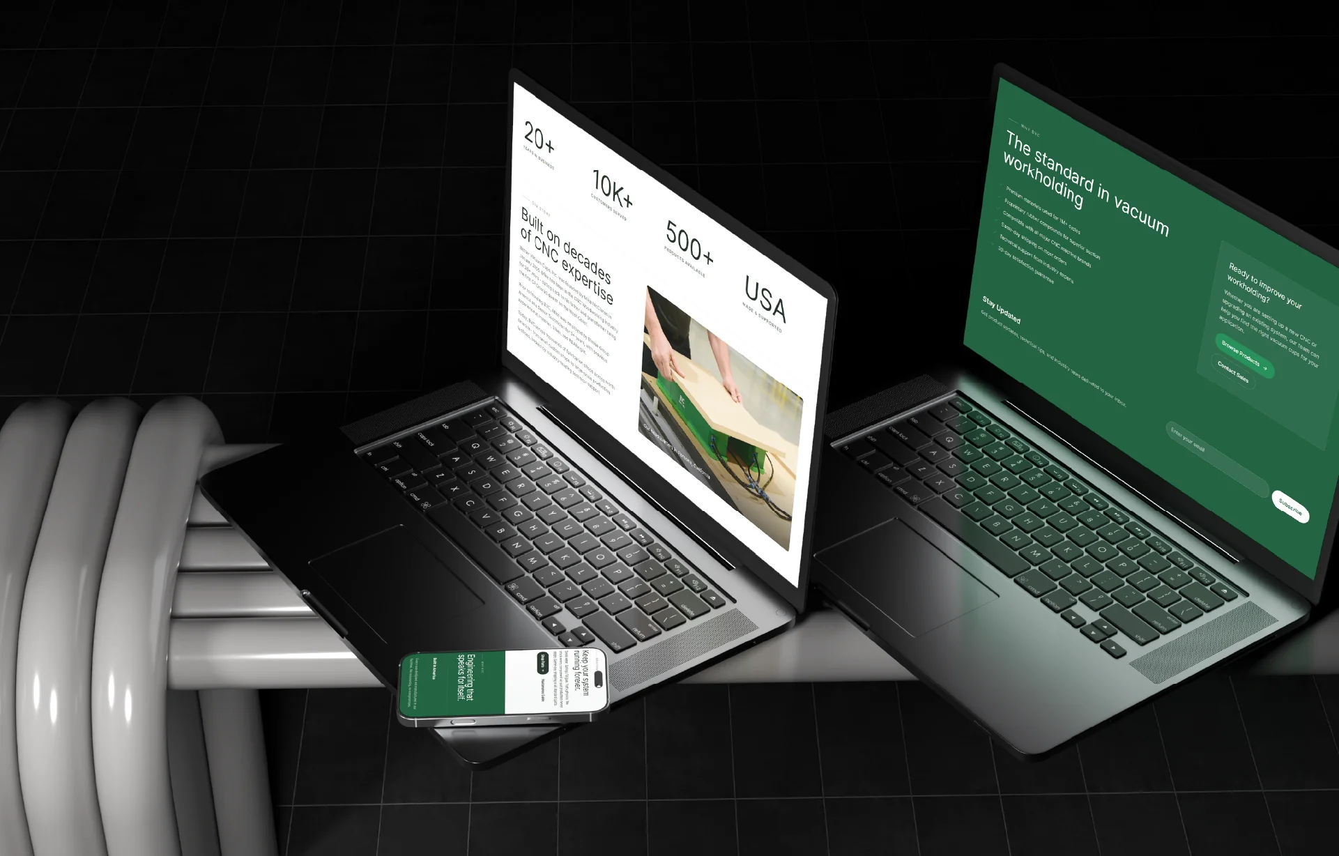 Better Vacuum Cups website across desktop and mobile devices